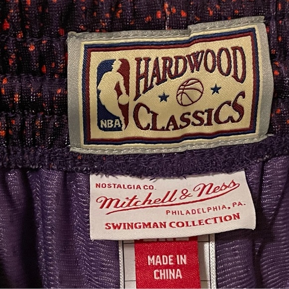 Mitchell & Ness Phoenix Suns Swingman Shorts NBA Orange Purple Black Mens M-XXL - Picture 8 of 16